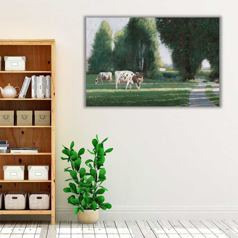 Pâturages - reproduction d'art sur toile, H 20 po x l 30 po