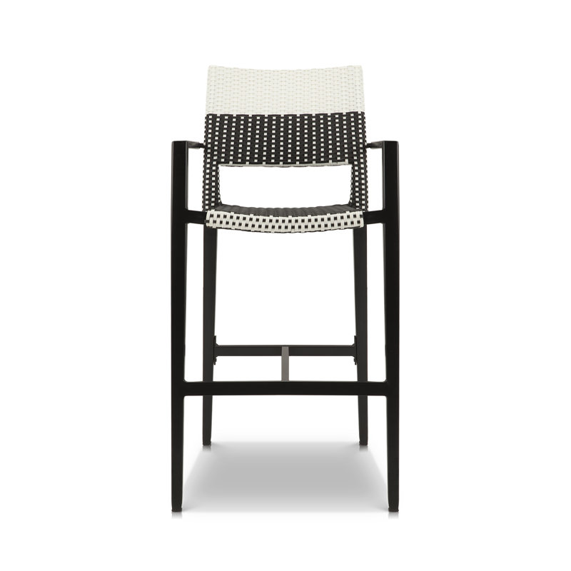 Chloe Stacking Bar Arm Chair, Black