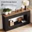 Console moderne, table d'entrée en bois de 55 po avec rangement-2012396288-2001126790