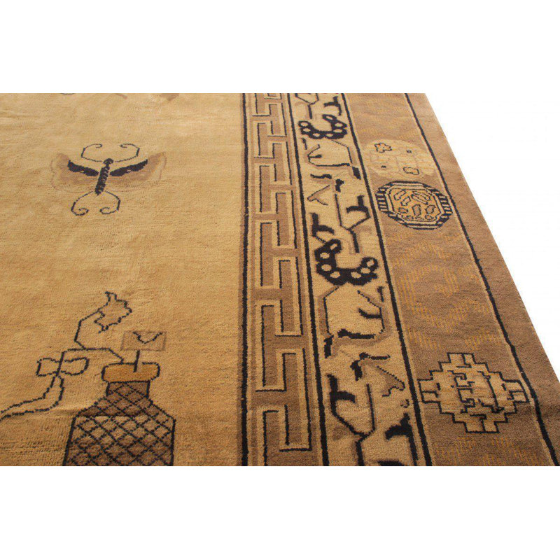One-of-a-Kind Rectangle 13' x 17'7" Hand Knotted Area Rug