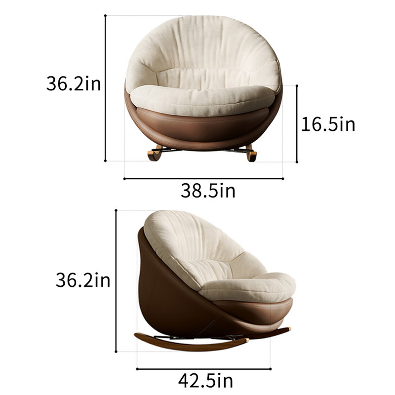 Chaise berçante simple Simple Modern Home