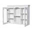 Armoire à pharmacie murale, armoire de salle de bain murale avec 2 portes en verre, armoire de rangement encastrée au-dessus de la toilette avec rangement, blanc