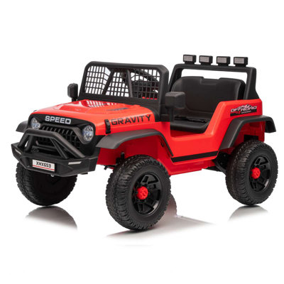Jouets de 24 volts avec télécommande, voiture électrique pour enfants, musique Bluetooth, lumières DEL, suspension à ressort, 3 vitesses