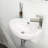 16X11 Inch Bathroom Sink, Ceramic, Wall Mount, White, Stain , White Ceramic 16.5L" X 11"W, Mounted, To Stains And Impact