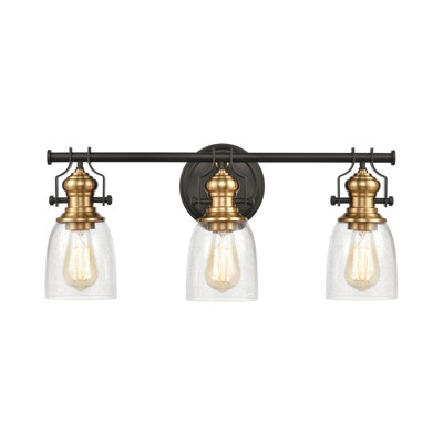 Éclairage pour meuble-lavabo 3 lumières de 23 po de large Chadwick - Bronze huilé