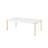 Daxton Coffee Table with Metal Legs & Wooden Top