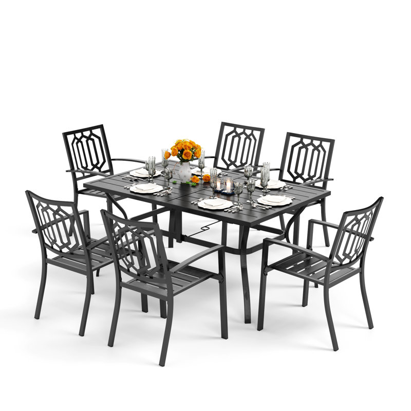 Ensemble de salle à manger rectangulaire pour 6 personnes 60 po Stoneham