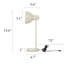 Lampe de table conique moderne à 2 lumières blanches ajustables-938230856