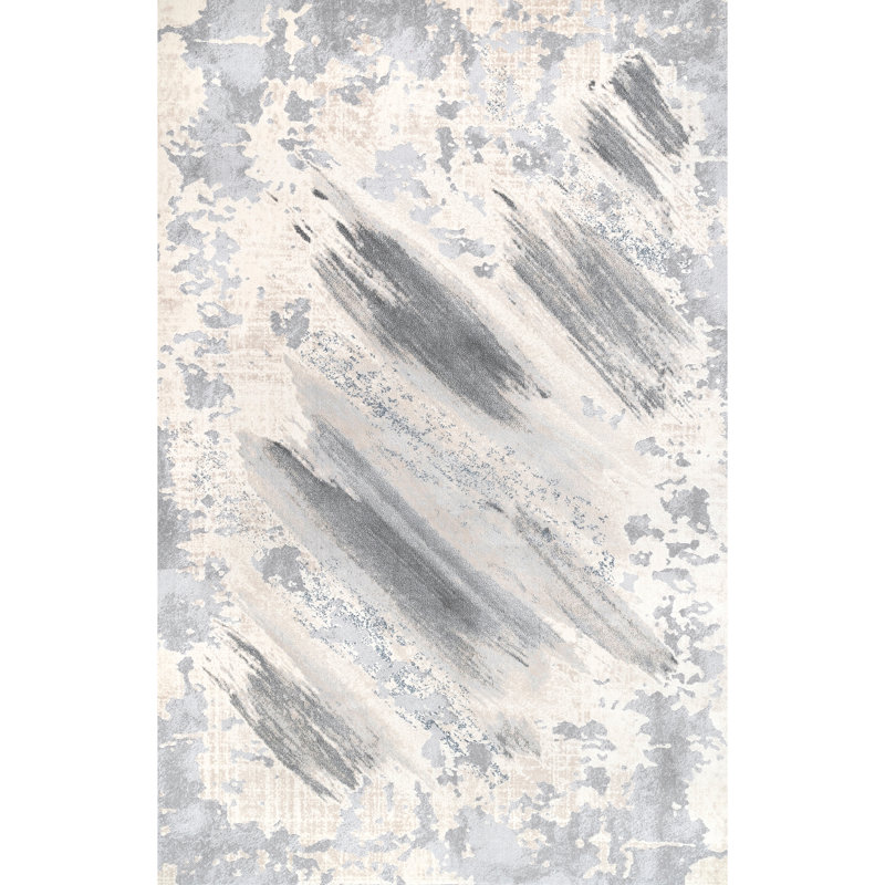 Tapis gris Rubin, Rectangle 6 pi 7 po x 9 pi