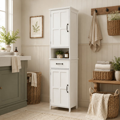 Jiskly Freestanding Linen Cabinet