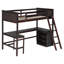 Cadre de lit grand format en métal, lit plateforme carré avec rangement sous le lit, aucun matelas à ressorts requis, brun rétro-1508609345