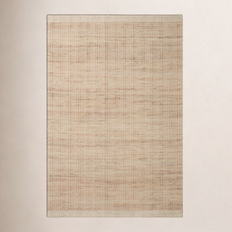 Tapis ivoire / naturel Jean Stoffer x Loloi Cornwall, Rectangle 5 pi x 7 pi 6 po