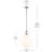 1 Light Pendant with Clear Glass-111187493-111187494-111187497