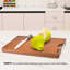  Planche à découper en bois massif Luxdecor 17,7 x 11,8 po sans colle - une seule planche à découper en bois non toxique-98614848