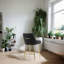 Tabouret rembourré en velours Kully-406779748
