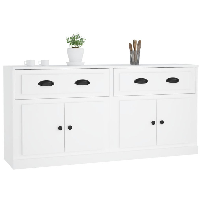 Huya Display Cabinet, White