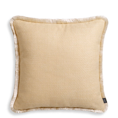 Cancan Fringed Polyester Blend Throw Pillow