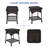 Starner 2 - Person Patio Conversation Set with Cushions-248589665-248589695