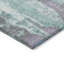 Tapis d'extérieur lavable abstrait bleu sarcelle et ivoire 5 pi x 8 pi