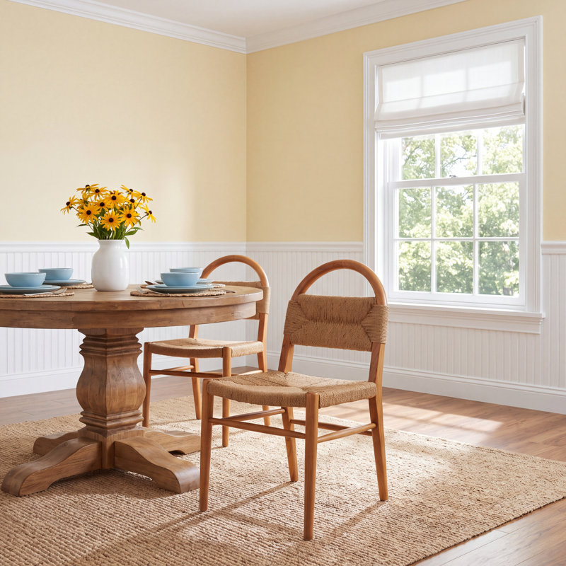 Kashmir Solid Wood Side Chair, Brown