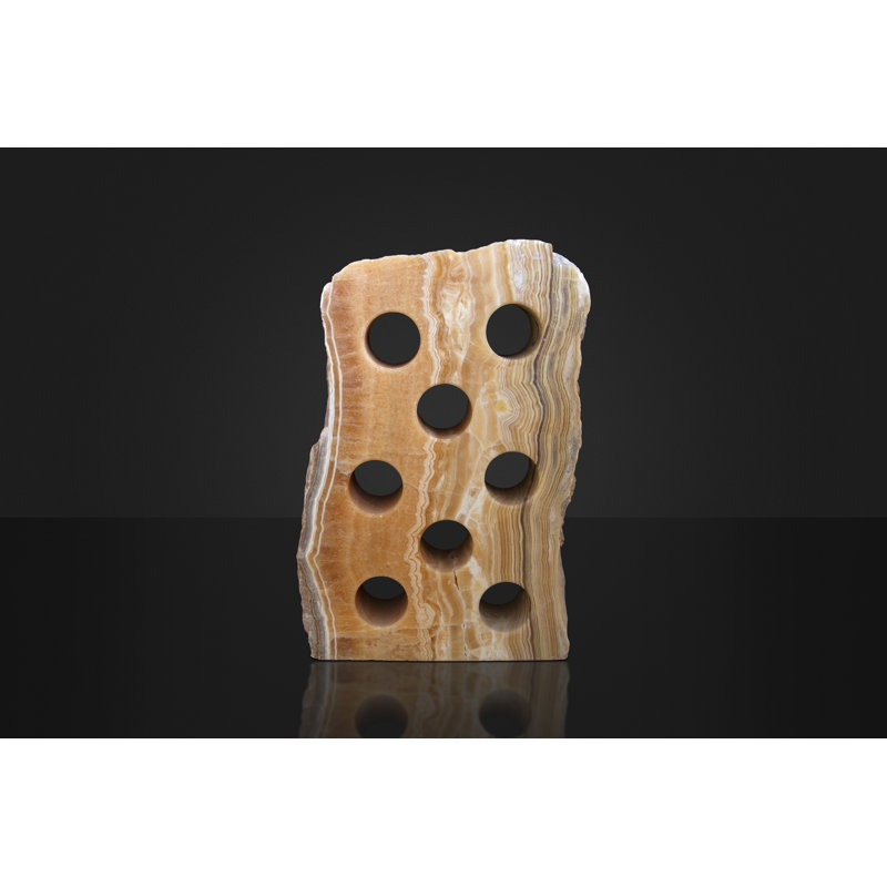 8 Bottle Tabletop Wine Bottle Rack in Honey