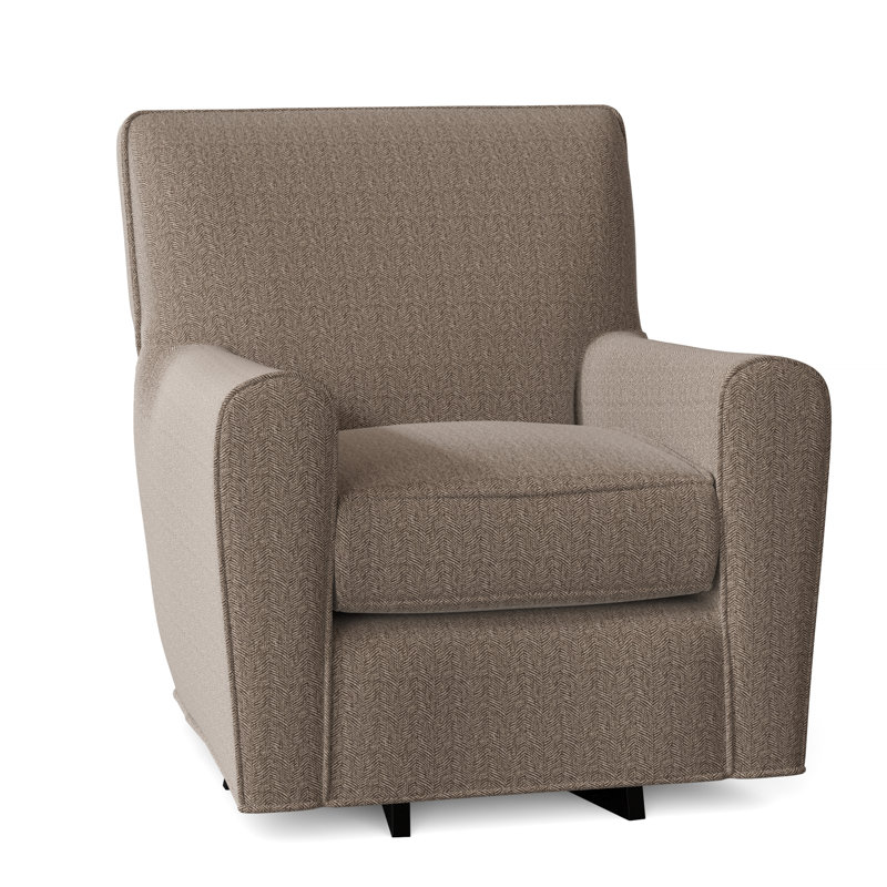 Venus Upholstered Swivel Armchair, No, Beantown 41 Taupe Performance Chenille