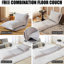 Chaise de plancher ajustable revêtue de chenille, structure en métal, chaise confortable en mousse à haute densité pour petits espaces, confortable pour les coins de lecture