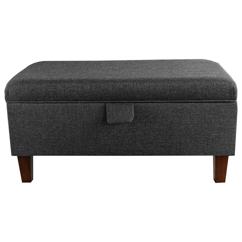 69.85cm Wide Rectangle Solid Colour Footstool Ottoman with Storage