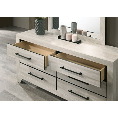 Commode 6 tiroirs avec miroir Christensen