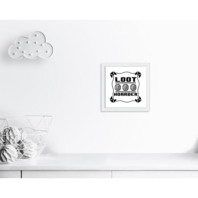 Impression sur papier Loot Hoarder Kids, H 16 po x l 16 po x P 0,63 po, Cadre blanc