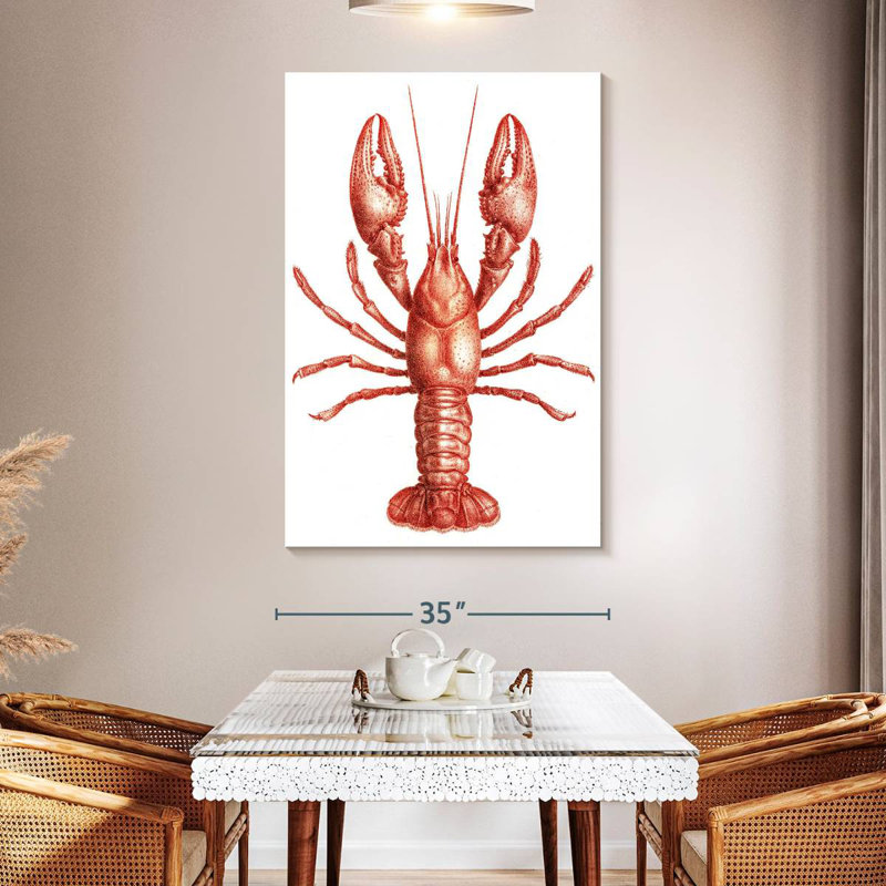 Brampt Vintage Crawfish, 51" H x 34" W