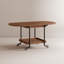 Table basse convertible à rallonge rabattable avec base roulante verrouillable en métal en bois de sapin de 47,2 po Casmir-660065746