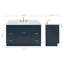 Meuble-lavabo sur pied simple 54 po avec plateau en quartz Hamlet-94003790