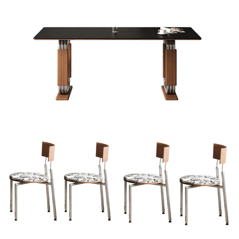 Petite table de salle à manger rétro, H 29,53 po x L 62,99 po x l 31,5 po