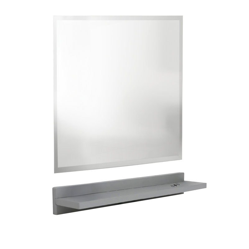 Ensemble de tablettes de recharge sans fil Caoimhlin, Blanc, 26 po x 35 po