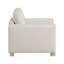 Fauteuil Lny, structure et pieds en polyester beige naturel brun
