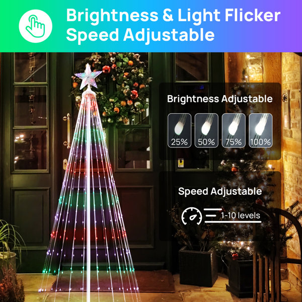 The Holiday Aisle® LED Christmas Tree Lighted Display & Reviews | Wayfair