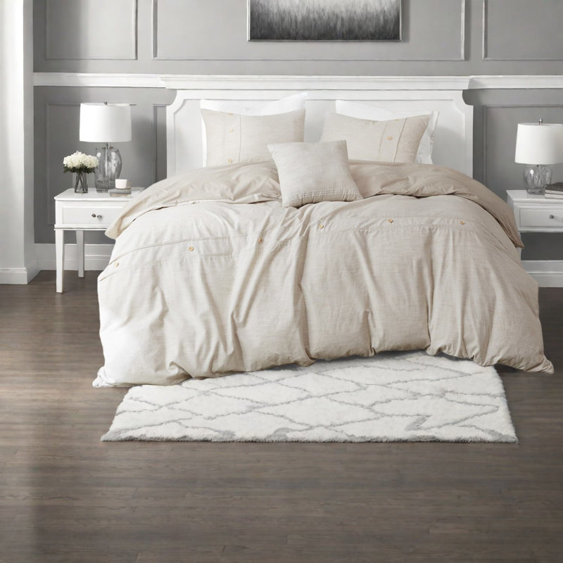 Premium Comfort Organic Cotton Bedding Sets, Natural Design For Home