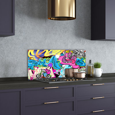 Aimiee 50cm W x 100cm L Glass Peel and Stick Panel