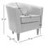 Fauteuil demi-tonneau de 31,5 po Kronos-890995573