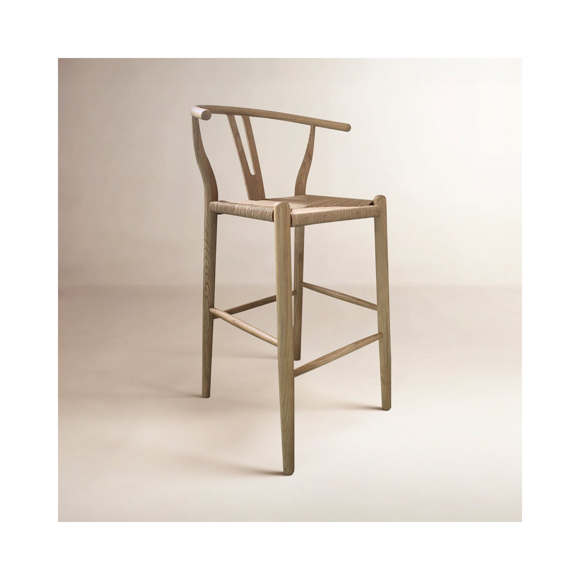 Albarado Woven Stool, Natural, Counter Stool (26” Seat Height)