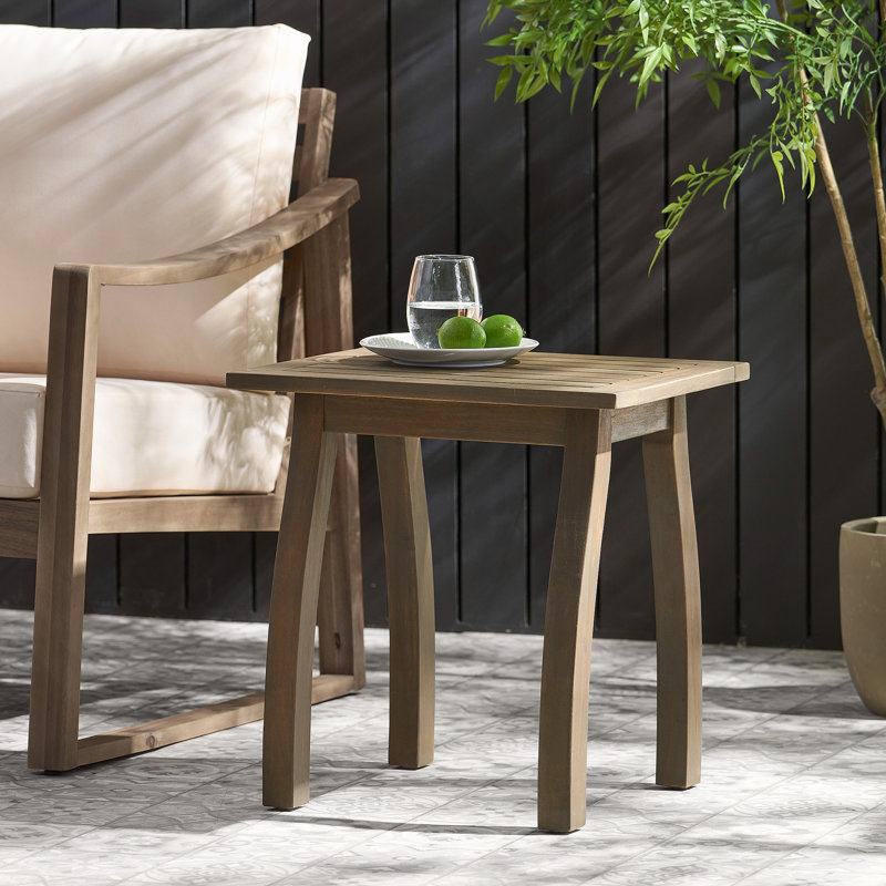 Wood End Table