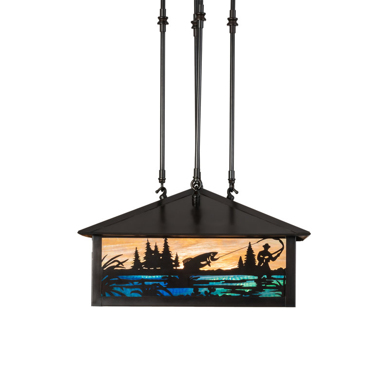 Fly Fishing Creek 3 - Light Pendant