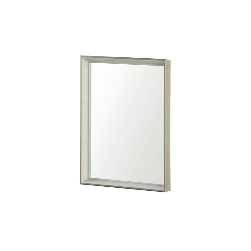 Grey Manufactured Wood Rectangle Mirror, 32" x 32"