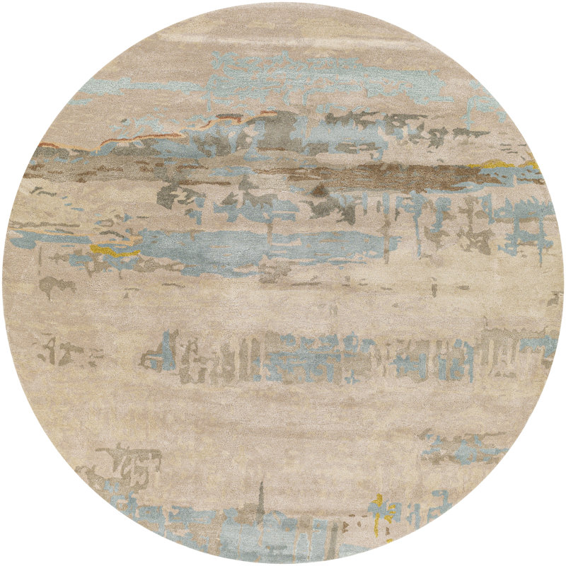 Barroso Abstract Indoor Rug, Round 8'