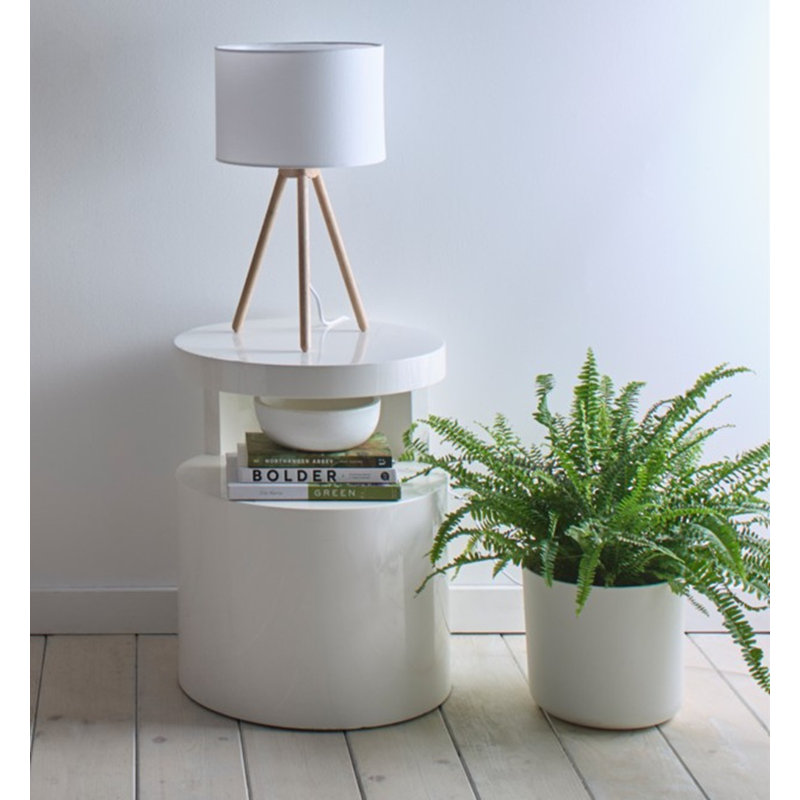 Wood Fabric Table Lamp