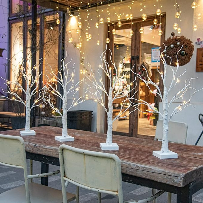 Home Decorations Light White Birch Tree