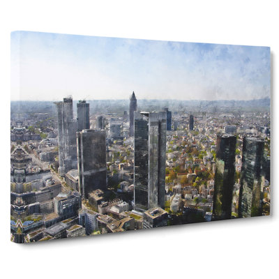 Frankfurt Skyline Vol.1 - Wrapped Canvas Painting