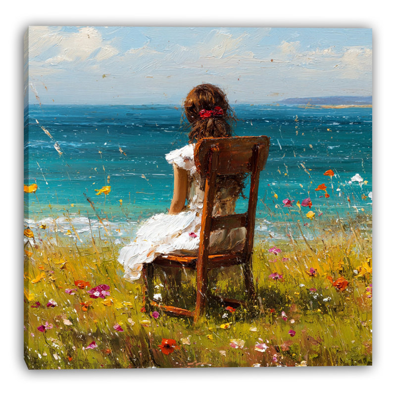 Art mural sur toile tendue Wildflower Coast Rest, L 40 po x H 40 po x P 1,5 po