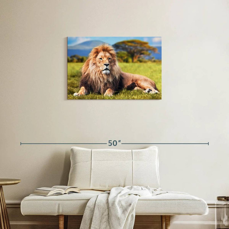 Chill Safari Lion, 20" H x 30" W